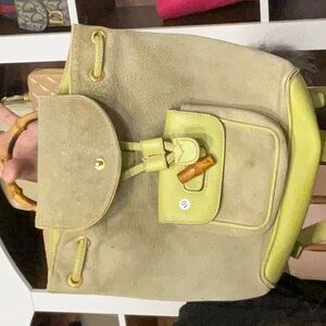 10. Gucci Bamboo Backpack Sold As Is Desc In Live Shows No Cancel/returns